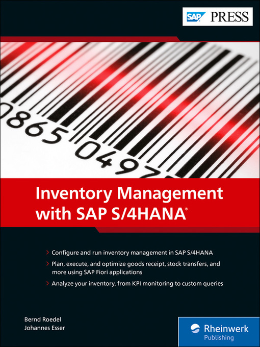 Title details for Inventory Management with SAP S/4HANA by Bernd Roedel - Available
